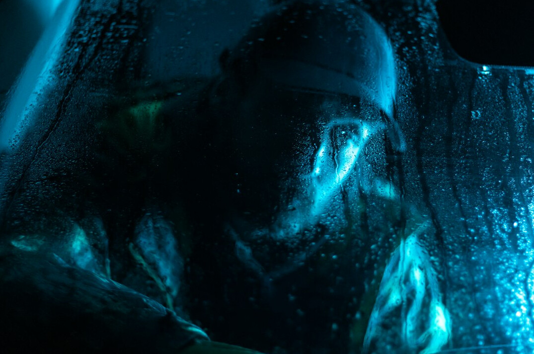 mysterious detective in rain